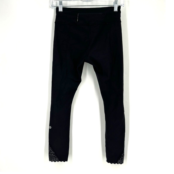 Lululemon Tight Stuff Tight II Black Size 4 Reflective Full On Luxtreme - Picture 3 of 10